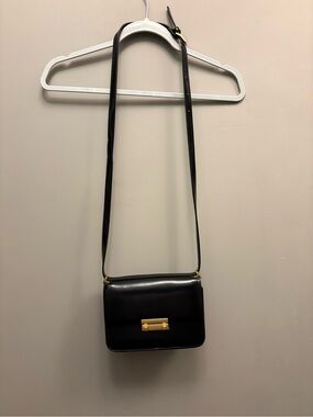 H&M Black Crossbody Bag with Gold Hardware